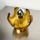 Carlo Nason sconce for Mazzega Murano, orange Murano blown glass Italy, 1970s