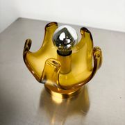 Carlo Nason sconce for Mazzega Murano, orange Murano blown glass Italy, 1970s