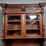 Buffet library of hunting lodge in solid oak around 1850