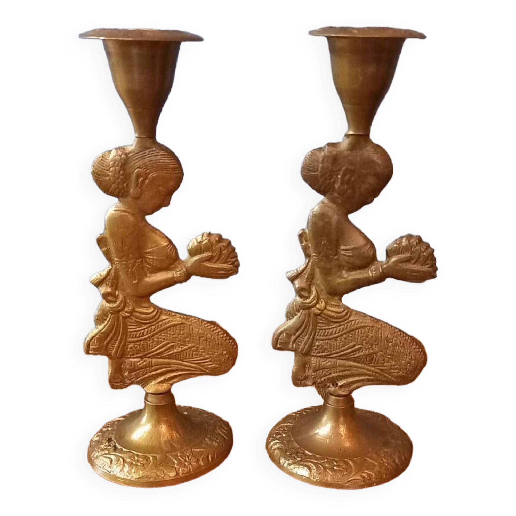 Pair of candle holders