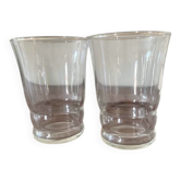 set of 2 old glasses