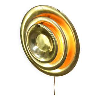 Mid-Century Cascading Wall Lamp in Brass, 1950s