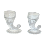 Pair of cornucopia vase