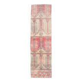 Tapis de couloir persan rouge et crème 3x10, 80x301 cm