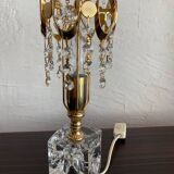 Paire de lampes cristal des années 80