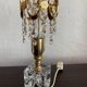 Pair of crystal lamps from the 80s