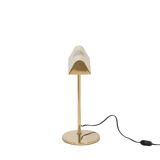Gilded brass bookcase lamp, 1970s