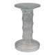 Scandinavian glass candlestick "ice glass" – Finnish design – 1960s
