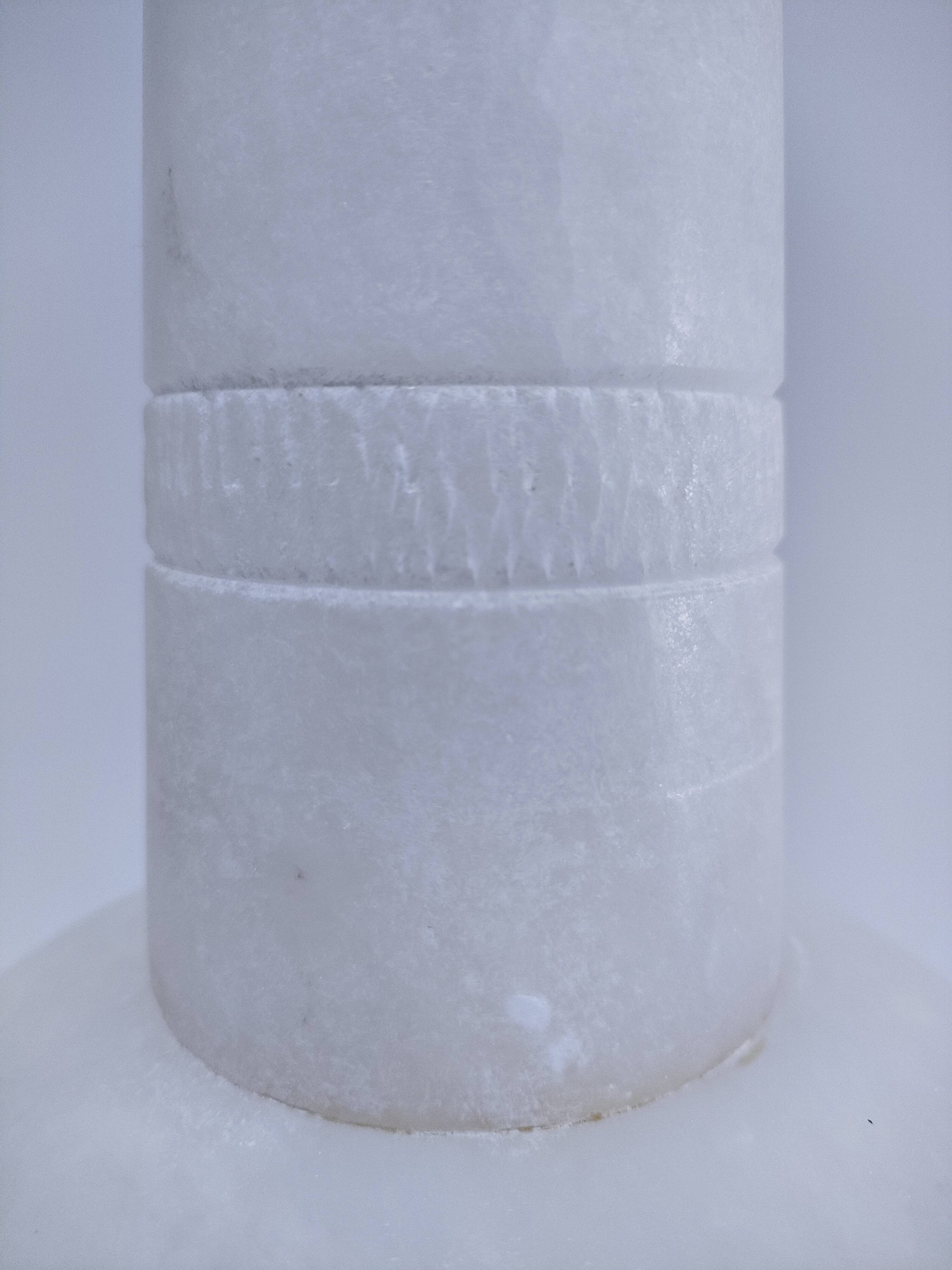 high alabaster vase xl h. 40.5 cm vintage