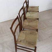 Leggera Model Chairs Designed by Gio Ponti for Cassina, Italy, 1950s, Set of 4
