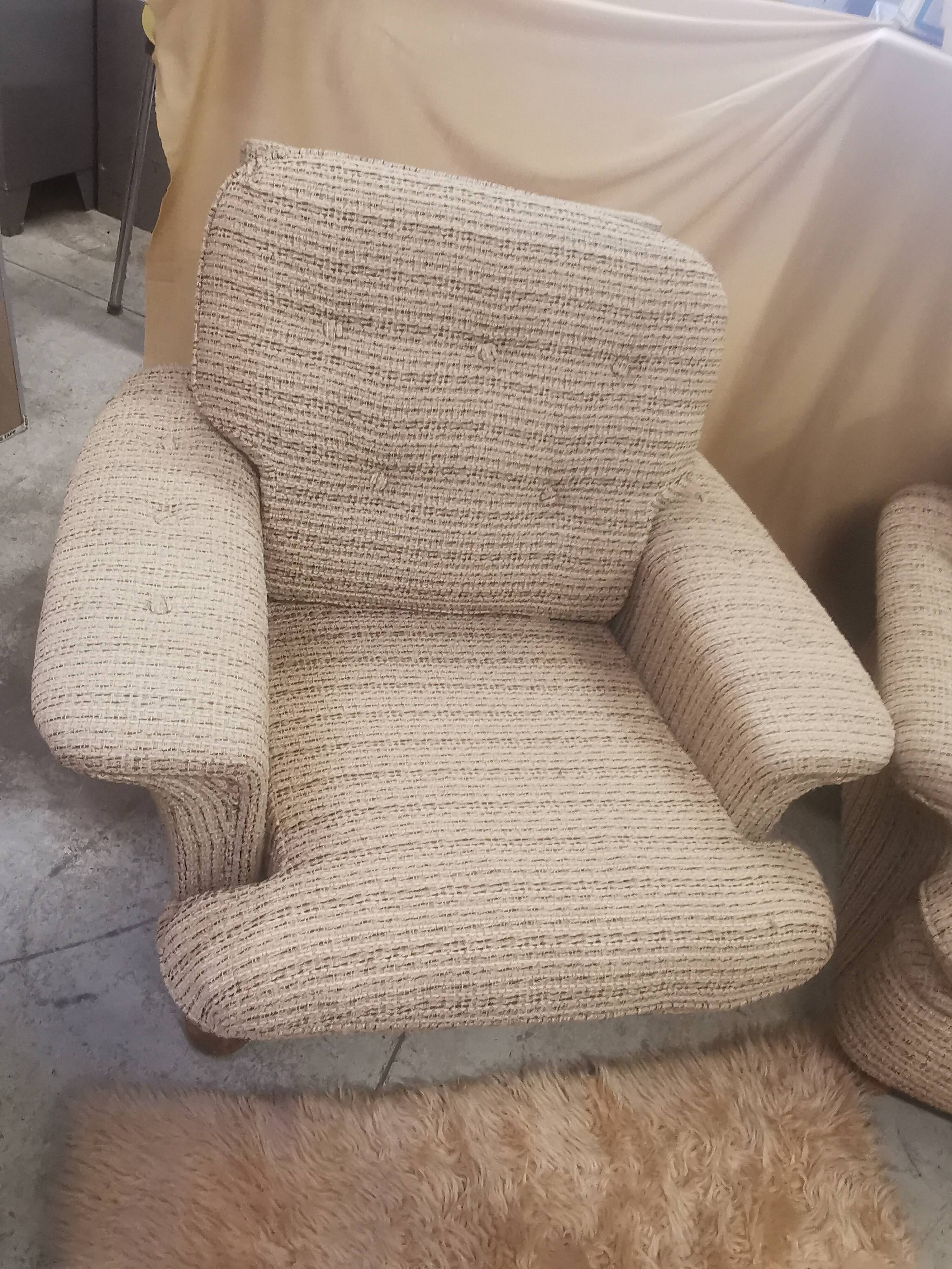 Sofa bed and armchair