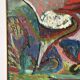 Abstract, oil on canvas signed Dognin