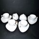 Alessi Design Colombina Style 4-Cup Porcelain Coffee Set