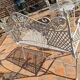 iron garden bench