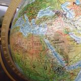 Earth globe in relief
