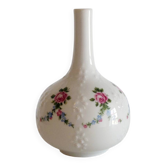 Wallendorf porcelain vase 1764, hand-painted floral decoration