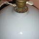 Ancient opalin glass lamp foot