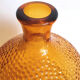 Amber glass decanter