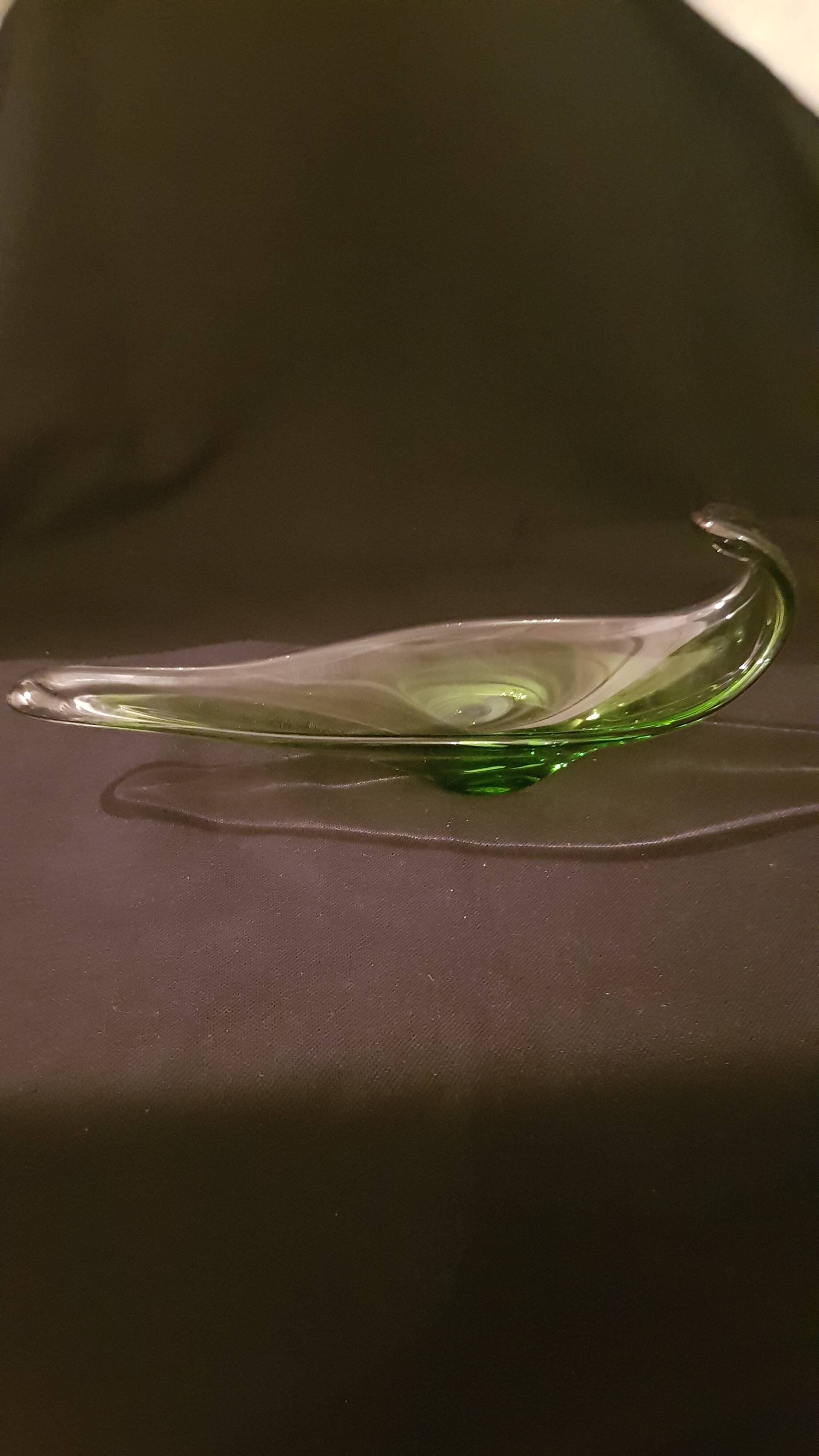 Green gradient Cristal de Bayel pocket bowl