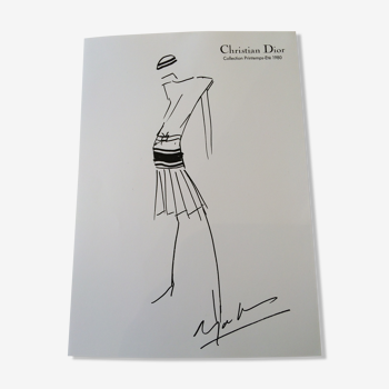 Christian dior: nice illustration of fine press mode of the 1980s