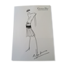 Illustration de mode de presse Christian Dior fin des années 80