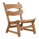 Fauteuil brutaliste en chêne massif par Dittmann & Co. pour AWA Radboud