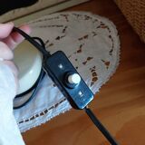 Vintage enamelled metal articulated desk lamp