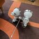 Suspension vintage réglable à 4 spots orientables – blanc & chrome