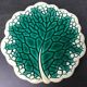 Verceram cheese platter and knife, leaf decoration