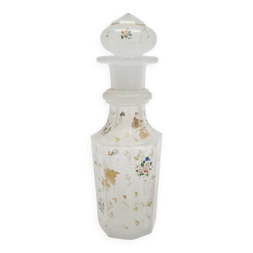 Biedermeier white glass carafe, Austria, 1890s