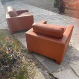 Pair of De Sede DS17 Armchairs