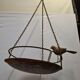 Bird bath to hang in iron