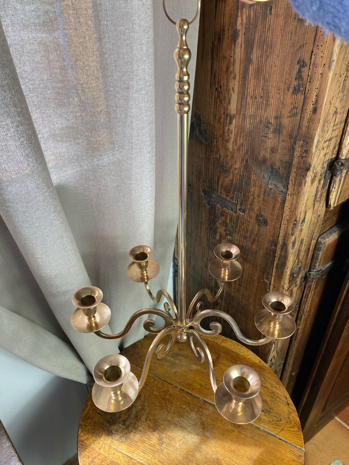 Solid brass chandelier to hang
