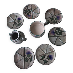 Services de table chardons - vallauris