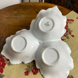 Segmented serving dish, leaf shape, porcelain, Bavaria