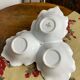 Segmented serving dish, leaf shape, porcelain, Bavaria