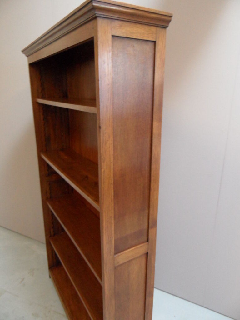 Vintage oak open bookcase
