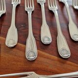 Christofle, Paris - Set of 12 table forks - Vendôme model