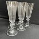 6 Baccarat/Saint Louis champagne flutes - 19th century
