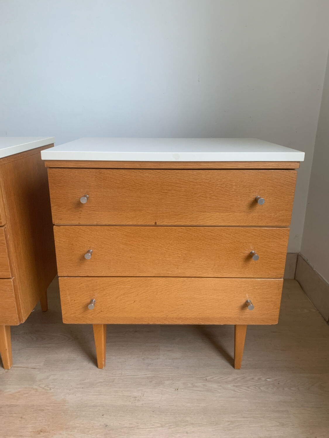 Pair of vintage bedside tables