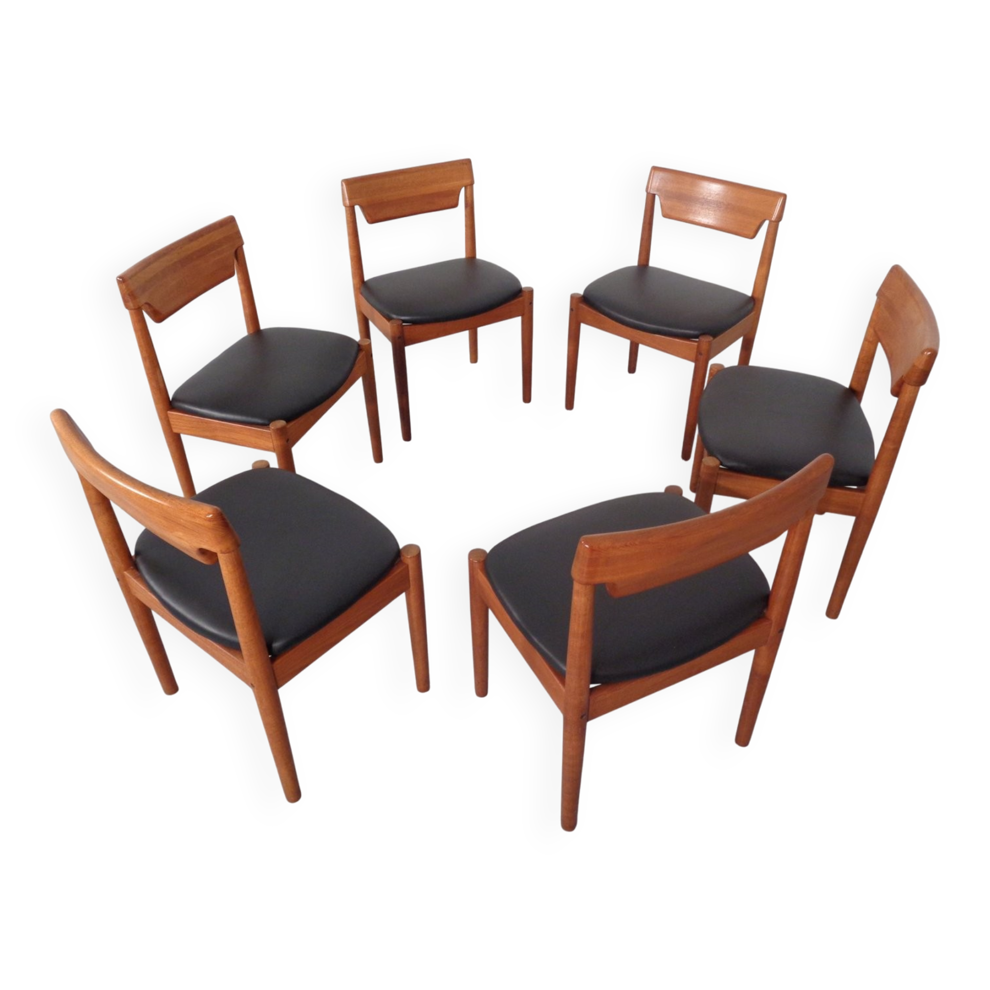 Danish Teak Dining Chairs from Glostrup, 1960s, Set of 6