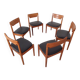 Danish Teak Dining Chairs from Glostrup, 1960s, Set of 6