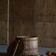 Decorative planter / wooden storage vase Scandinavian, Wabi Sabi, 1950s