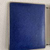 Vintage 1960 triptych mirror barber Mirbel blue Klein lizard imitation - 27