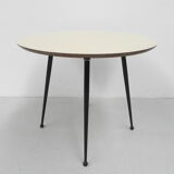 Vintage coffee table with round formica top