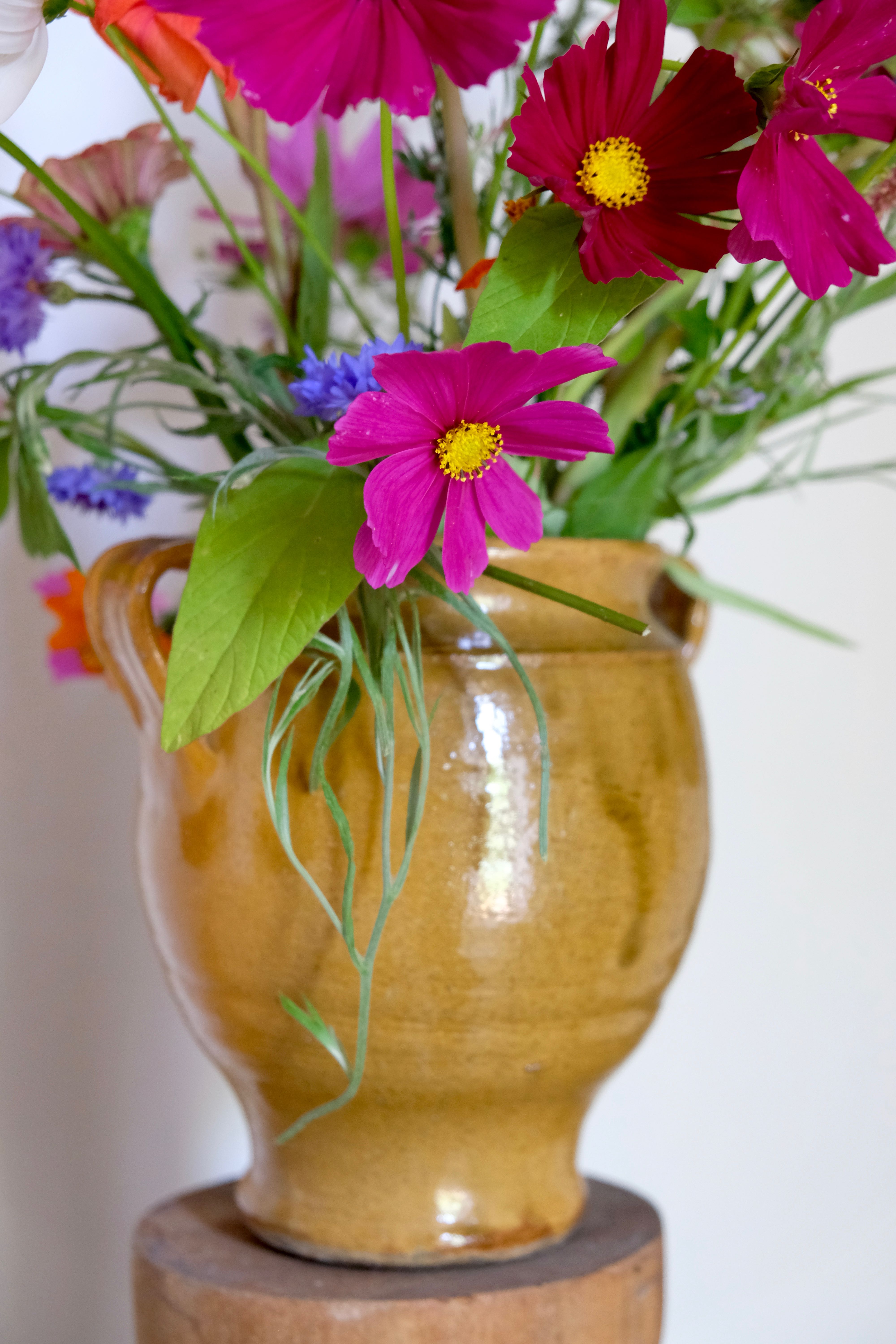 Glazed terracotta grease pot / jar