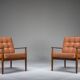 Set of Model 118 armchairs in rosewood by Grete Jalk for France & Son, 1960s
