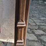 Rustic and Gothic beveled mirror