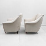 Pair of Ico Parisi MidCentury Modern Italian Armchairs for Ariberto Colombo