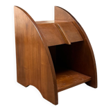Futuristic wood bedside table 1960